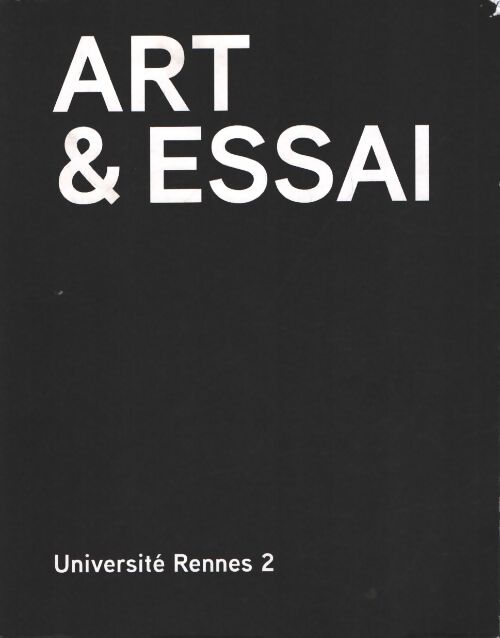 Art & essai : 2014-2020 - John Cornu - Livre