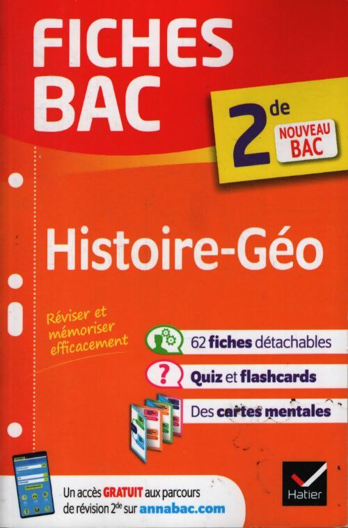 Fiches bac - histoire-géographie seconde - Christophe Clavel - Livre