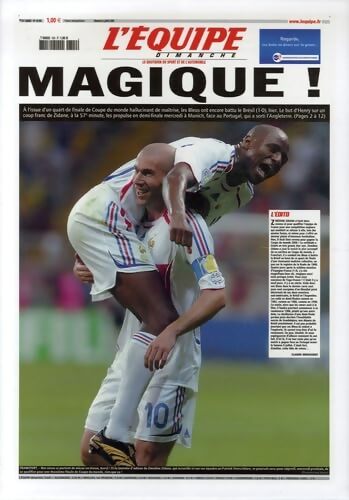 Les Bleus 1994-2006 : Une génération en or Les Bleus à la Une - L'Équipe - Livre