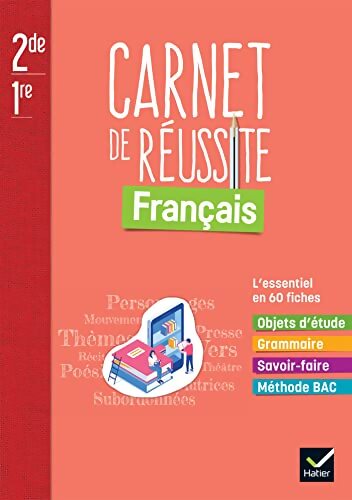 Mon carnet de réussite Français 2de/1re - Ed. 2022 - Carnet élève - Aurélie Buestel - Livre
