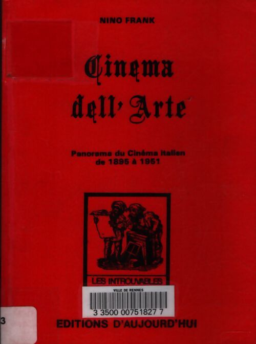 Cinéma dell' arte - Nino Frank - Livre
