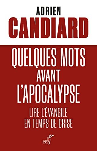 Quelques mots avant l'Apocalypse - Lire l'Évangile en temps de crise - Adrien Candiard - Livre