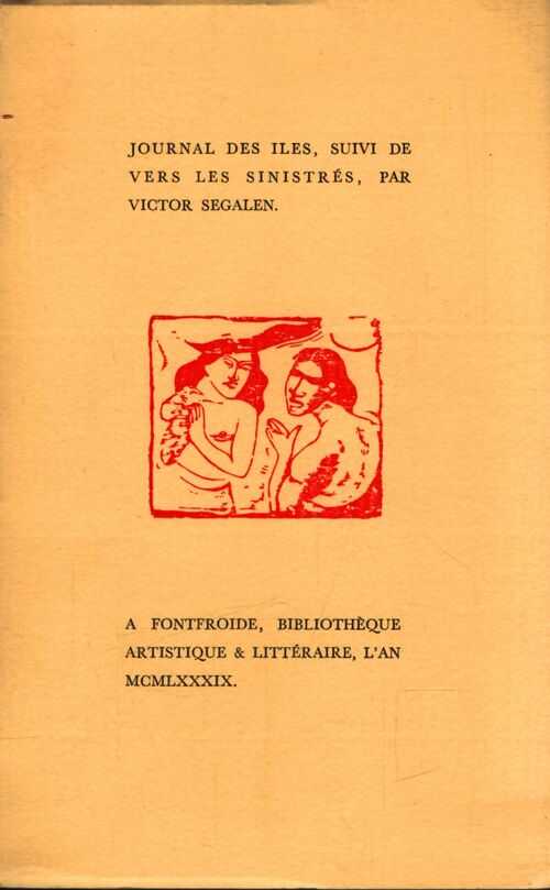 Journal des îles - Victor Segalen - Livre