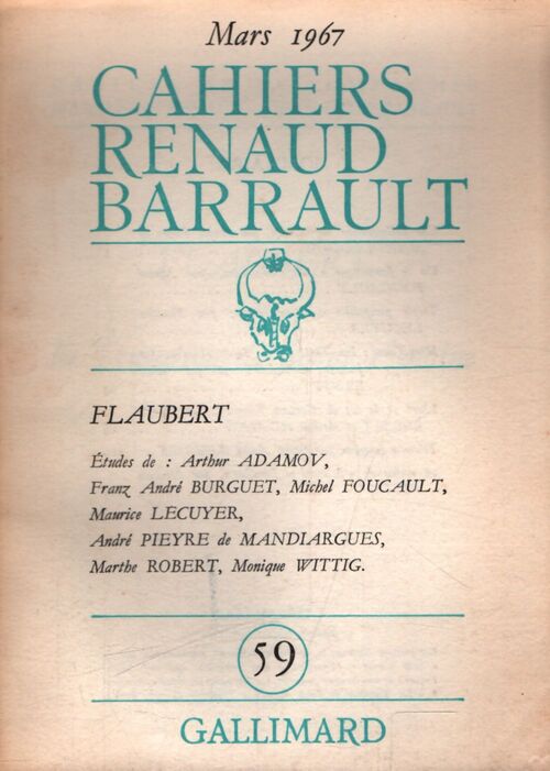 Cahiers Renaud Barrault n°59 - Collectif - Livre