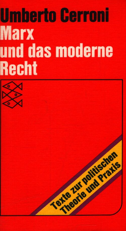 Marx und das moderne recht - Umberto Cerroni - Livre
