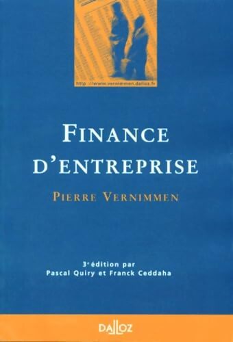 Finance d'entreprise - Pierre Vernimmen - Livre