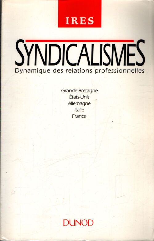 Syndicalisme des pays d'europe - Collectif - Livre