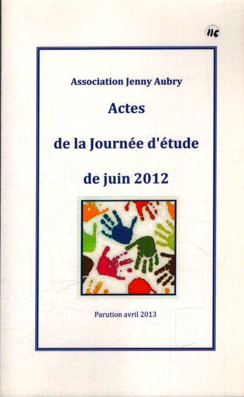 Actes de la journée d'étude de juin 2012 - Collectif - Livre