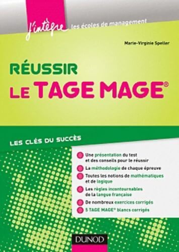 Réussir le concours Tage Mage - Noémie Speller - Livre