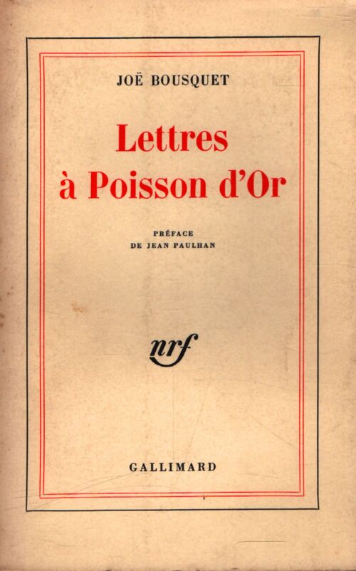 Lettres à poisson d'or - Joë Bousquet - Livre