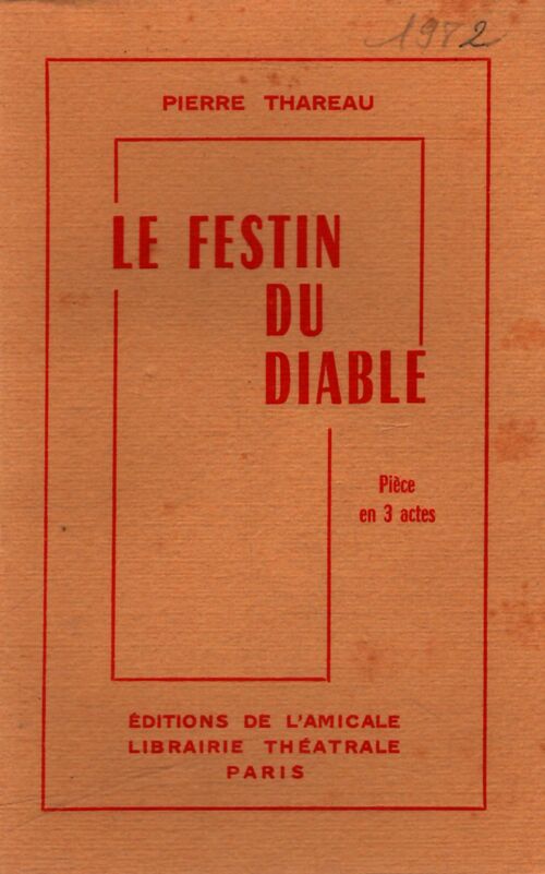 Le festin du diable - Pierre Thareau - Livre