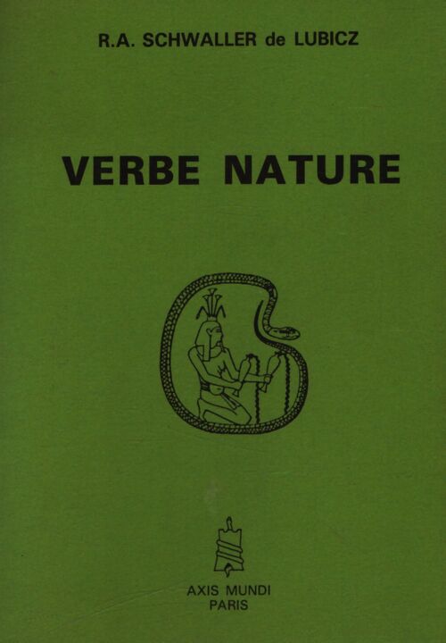 Verbe nature - R.A. Schwaller de Lubicz - Livre