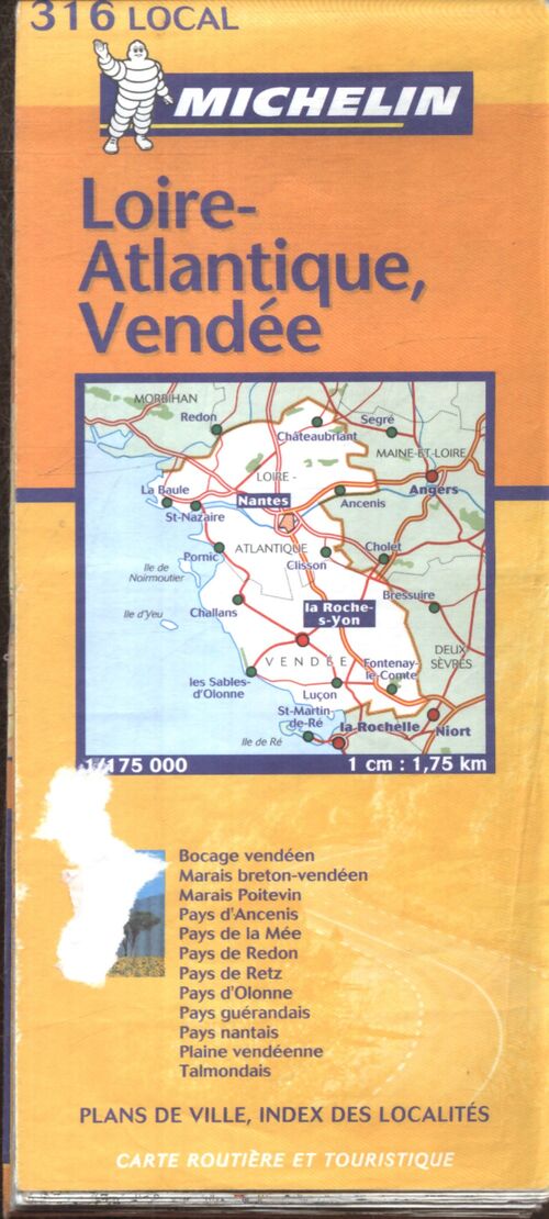Carte routière : Loire-Atlantique - Vendée - Collectif - Livre