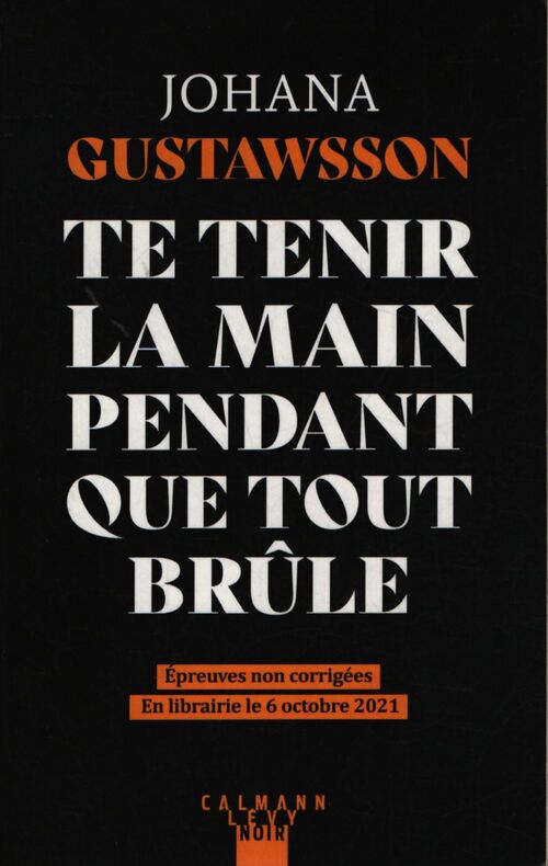 Te tenir la main pendant que tout brûle - Johana Gustawsson - Livre