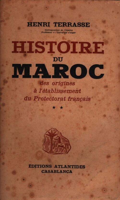 Histoire du maroc Tome II - Michel Terrasse - Livre