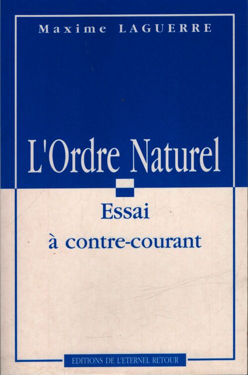 L'ordre naturel - Maxime Laguerre - Livre