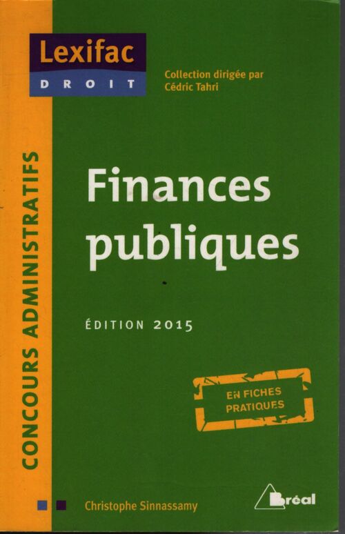 Finances publiques - Christophe Sinnassamy - Livre