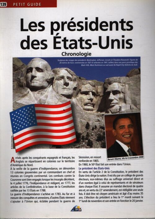 Les présidents des Etats-Unis - Sabine Jourdain - Livre