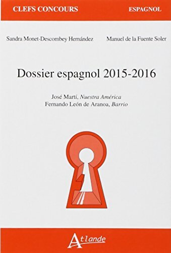Dossier espagnol 2015-2016 - De La Fuente Soler Hernandez - Livre