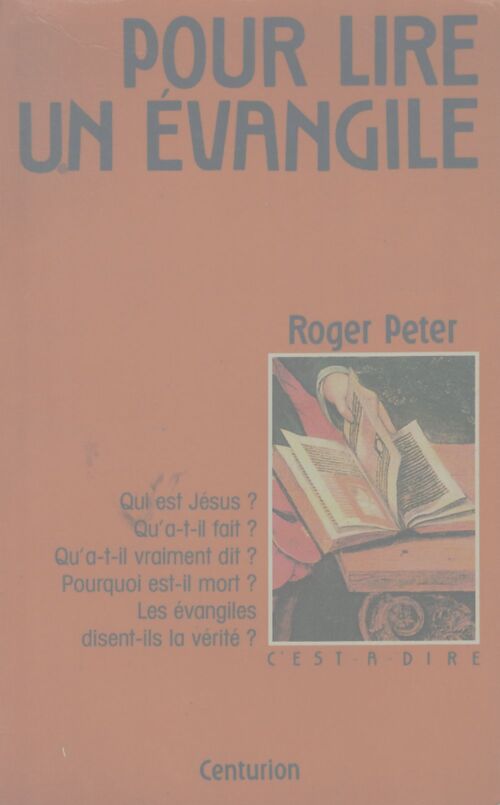 Pour lire un evangile - Roger Peter - Livre