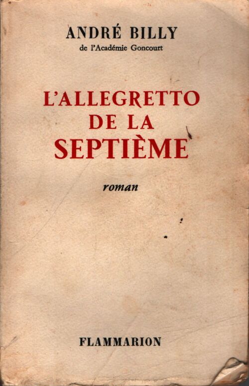 L'allegretto de la septième - André Billy - Livre