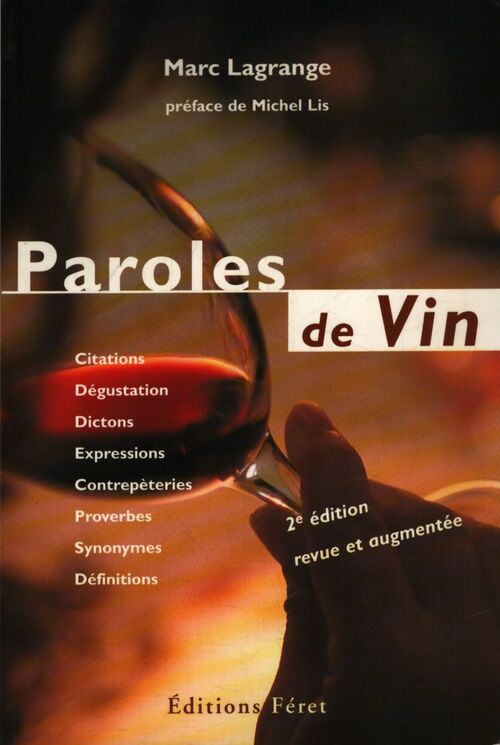 Paroles de vin - Marc Lagrange - Livre