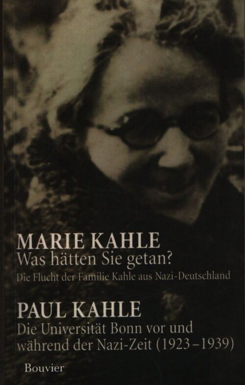 Was hätten sie getan ? - Marie Kahle, Paul KAHLE. - Livre