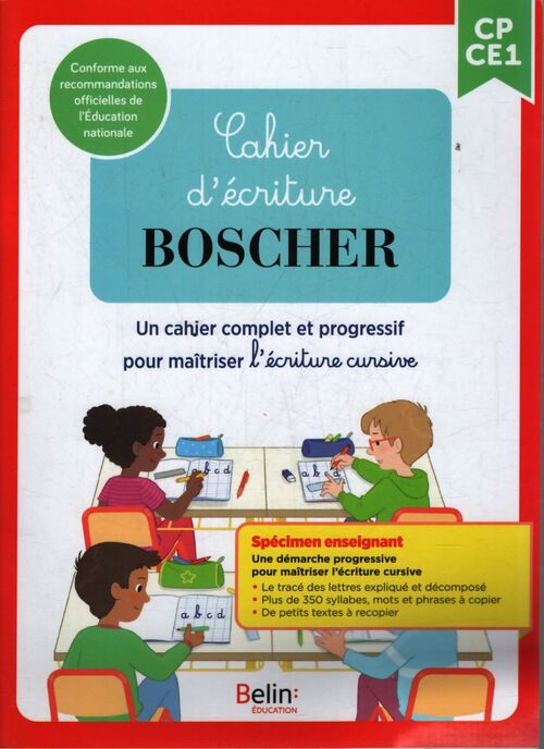 Cahier d'écriture boscher 2023 - spe écoles privées - Inconnu - Livre