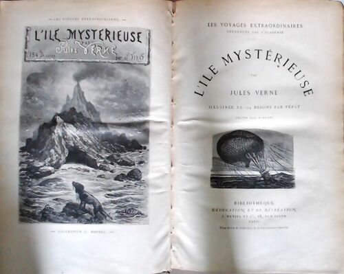 L'île mystérieuse - Jules Verne - Hetzel GF - Livre
