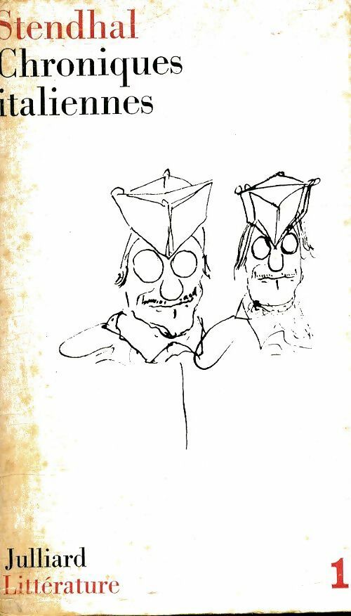 Chroniques italiennes - Stendhal - Littérature - Livre