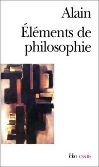 Eléments de philosophie - Alain -  Folio Essais - Livre
