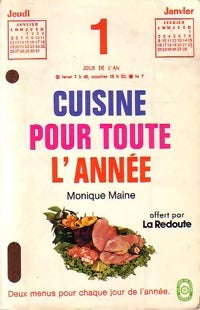 Cuisine pour toute l'année - Monique Maine - Le Livre de Poche - Livre