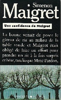 Une confidence de Maigret - Georges Simenon - Pocket - Livre