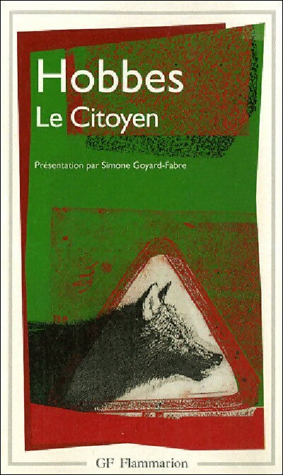 Le citoyen - Hobbes - GF - Livre