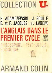 L'anglais dans le premier cycle de l'enseignement supérieur : Philosophie, Psychologie, sociologie - Henri Adamczewski ; Jacques Boulle ; Francis Jacques ; Eliane Jacques - U2 - Livre