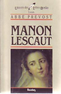 Manon Lescaut - Abbé Prévost - Univers des Lettres - Livre