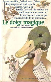 Le doigt magique - Roald Dahl - Folio Cadet - Livre