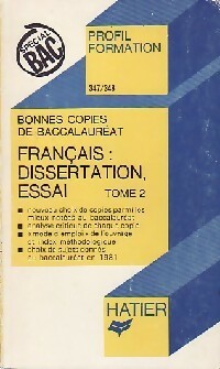 Bonnes copies : Dissertation, essai, Tome II - Patrick Tort - Profil - Livre