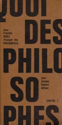 Pourquoi des philosophes ? - Jean-François Revel - Libertés - Livre
