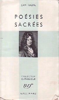 Poésies sacrées - Jean Racine - Collection Catholique - Livre