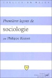 Premières leçons de philosophie - Philippe Riutort - Major - Livre