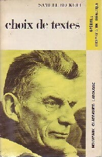 Choix de textes - Samuel Beckett - Classiques Larousse - Livre