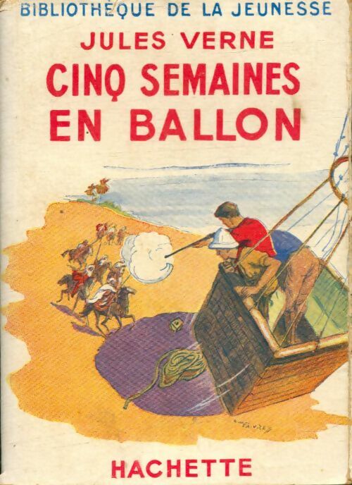 Cinq semaines en ballon - Jules Verne - Bibliothèque de la Jeunesse - Livre