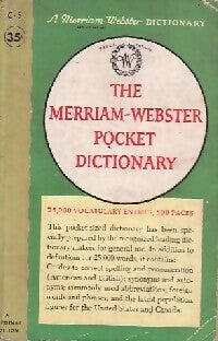 The Merriam-Webster pocket dictionnary - Inconnu -  Merriam-Webster - Livre