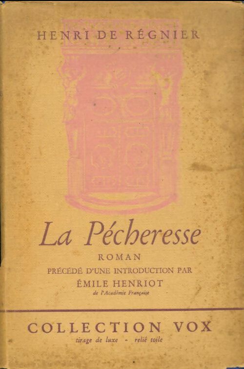 La pécheresse - Henri De Régnier - Vox - Livre