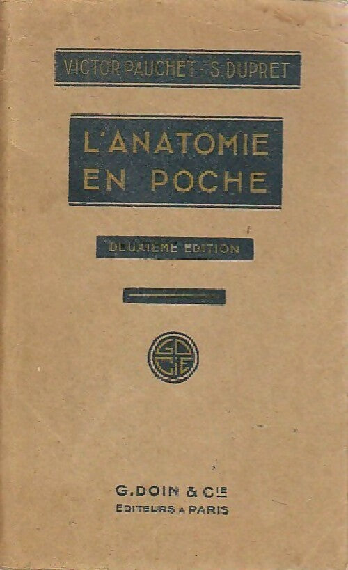 L'anatomie en poche - Victor Pauchet - En poche - Livre