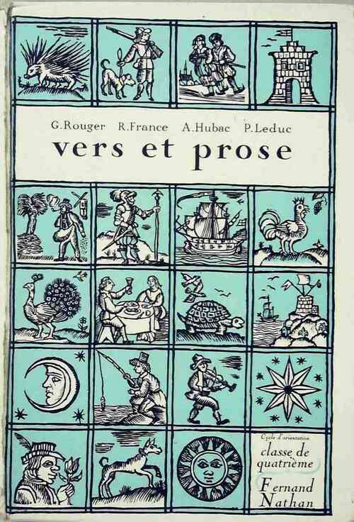Vers et prose 4e - Collectif - Nathan GF - Livre