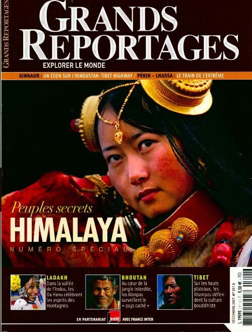 Grands reportages n°311 : Peuples secrets Himalaya - Collectif - Grands reportages - Livre