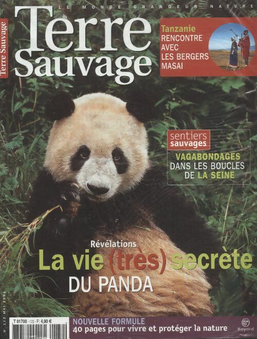 Terre sauvage n°172 : la vie (très) secrète du panda - Collectif - Terre sauvage - Livre
