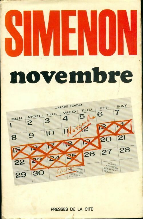 Novembre - Georges Simenon - Presses de la Cité GF - Livre